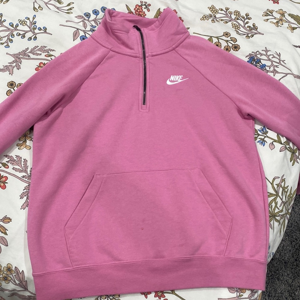 Quarter zipper Nike sweater womens